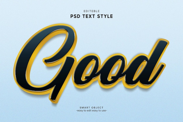 Buen efecto de texto 3D