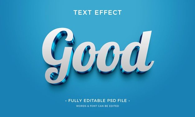 Buen efecto de texto editable en 3d.