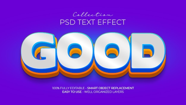 Buen efecto de texto personalizado