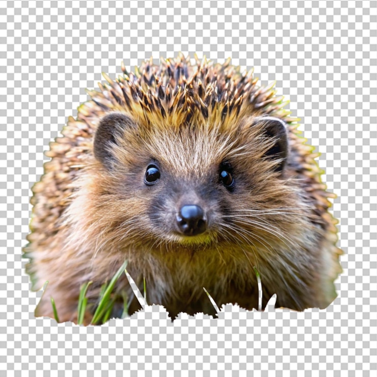 PSD un buen erizo marrón de mascota