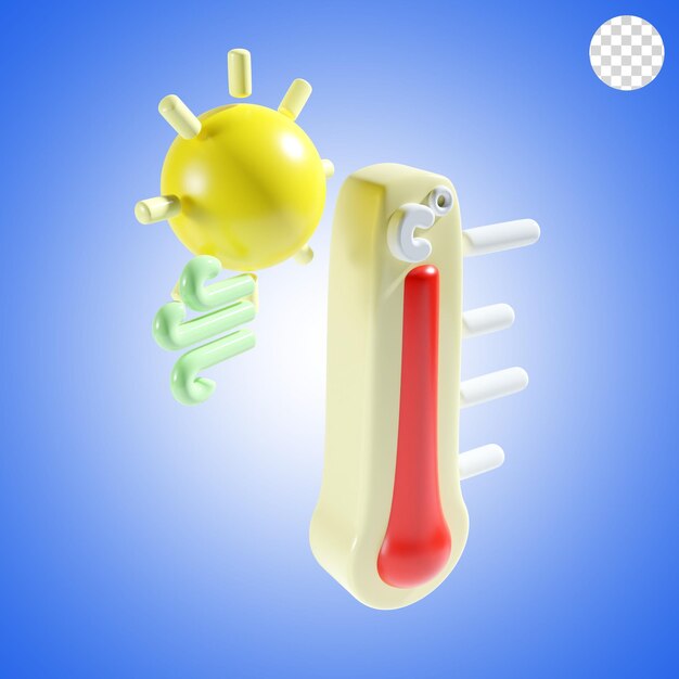 buen tiempo icono 3d render