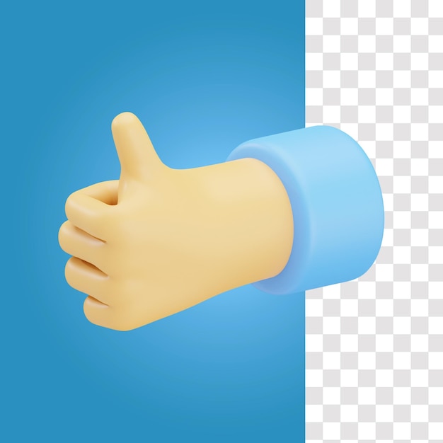 Buena mano gesto icono 3D