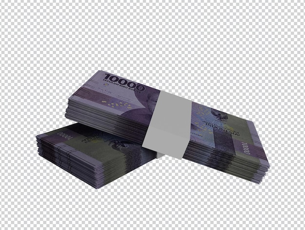 Bündel indonesisches geld - 10.000 rupiah