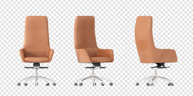 Bürostuhl in 3D-Rendering
