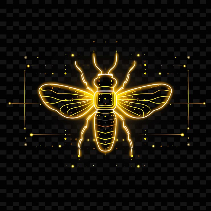 PSD bug lightning vibrant yellow flashing neon lines grass flash png y2k shapes transparent light arts (artes de luz transparente)