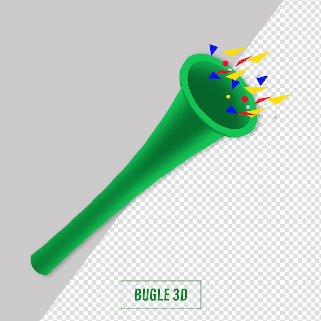 Bugle Brésilien 3d Pour La Célébration De La Coupe