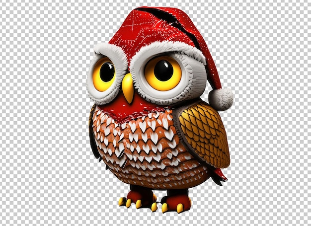 Búho de Navidad 3D