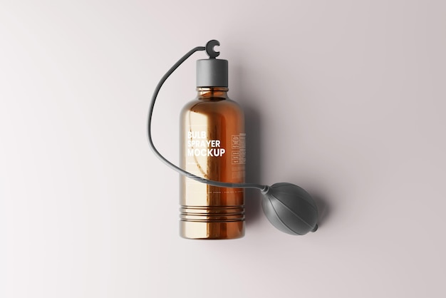 PSD bulb sprayer mockup