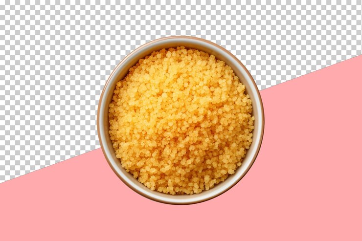 PSD bulgur hervido. objeto aislado, fondo transparente