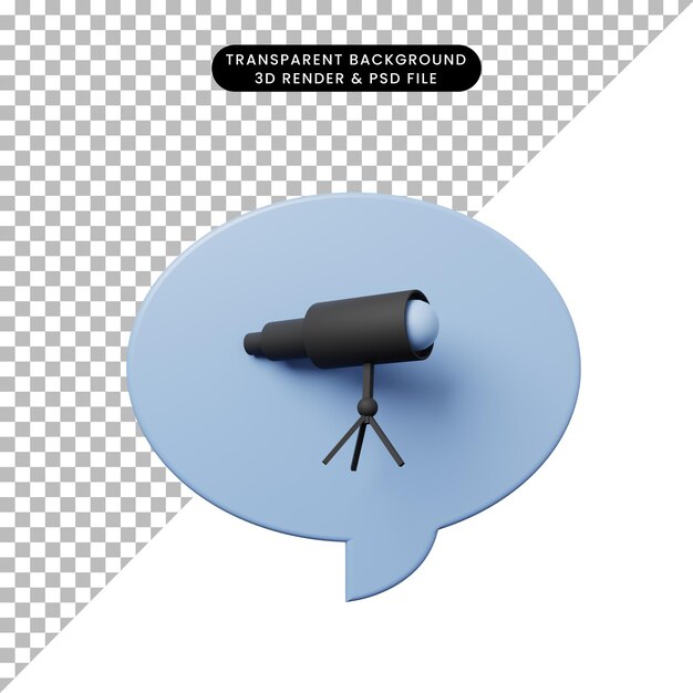 Bulle de chat illustration 3d avec podium