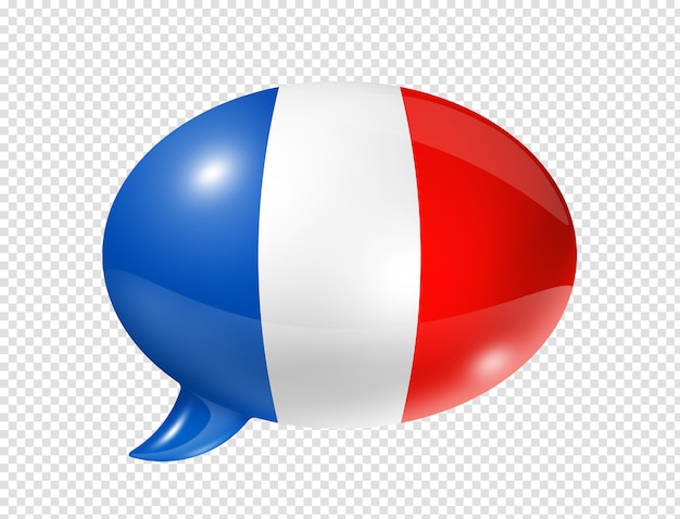 PSD bulle de dialogue drapeau français