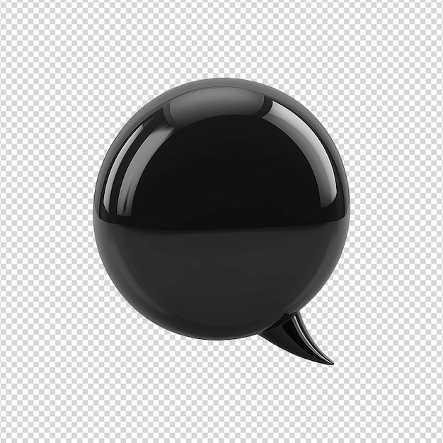 Bulle De Parole 3d Isolée Sur Un Fond Transparent Png