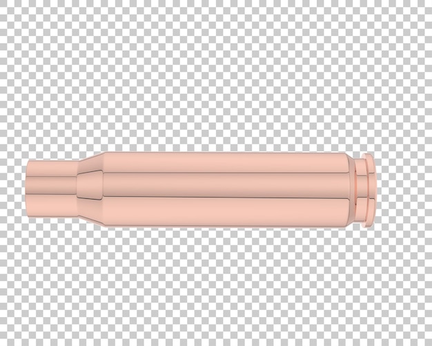 Bullet en la ilustración de renderizado 3d de fondo transparente