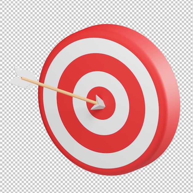 Bulls-Eye-Ziel 3D-Darstellung