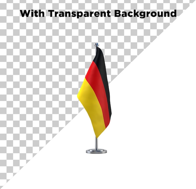 Bundesrepublik Deutschland Tabellenflagge PNG PSG isoliert auf durchsichtigem Hintergrund