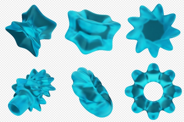 Bundle di set di icone astratte geometriche 3D