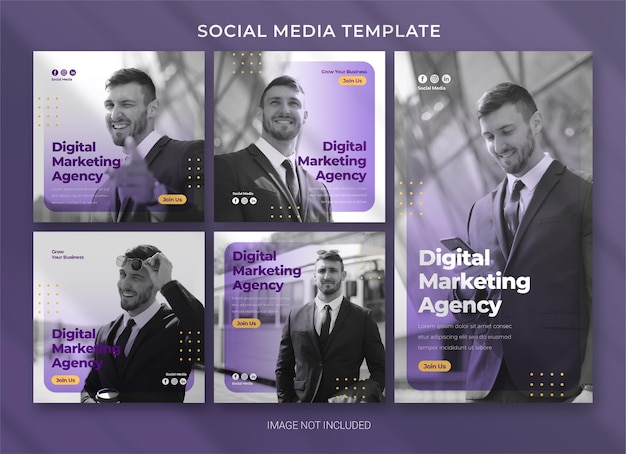 Bundle-Vorlage für das Social Media Pack der Corporation
