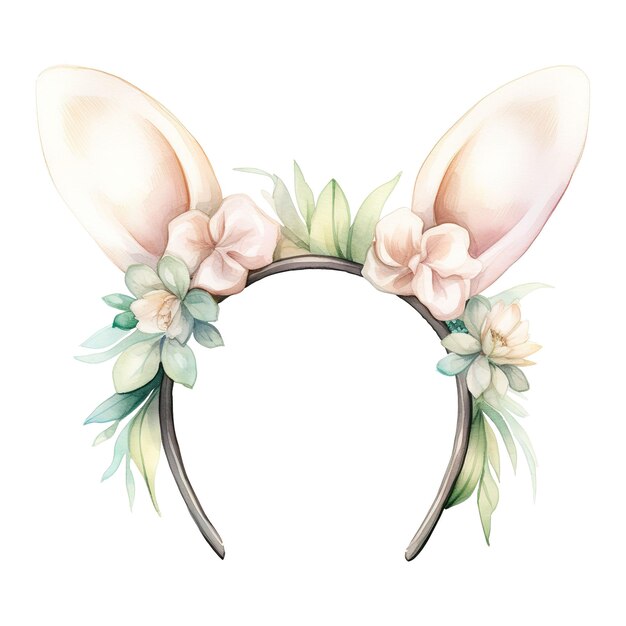 PSD bunny ears chic bunny headband adicionando um toque brincalhão ao seu look festivo