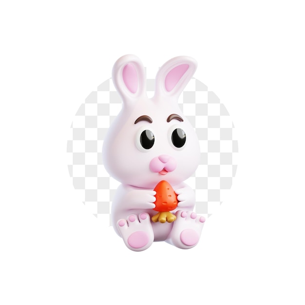 Bunny Rabbit 3D Illustration