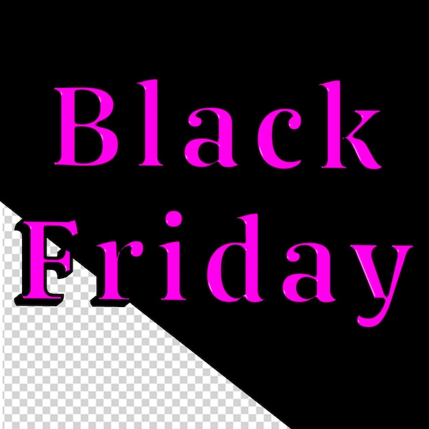 Bunte 3d-black-friday-schriftzüge