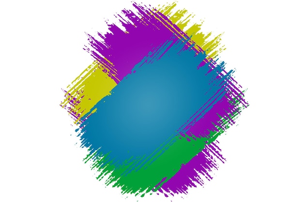 bunte Bürste Hintergrund-Design-Vorlage