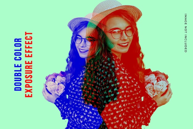 Bunte doppelte Fotobelichtungs-Fotoeffektschablone