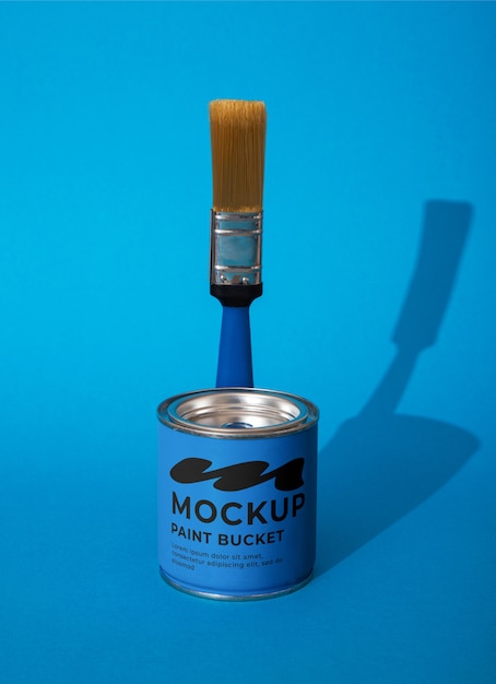 Bunte Farbe kann Mockup