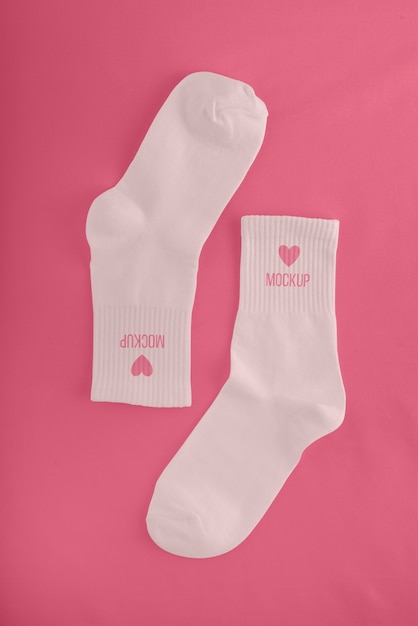 Bunte socken design mockup