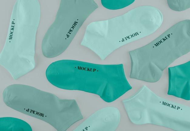 PSD bunte socken design mockup