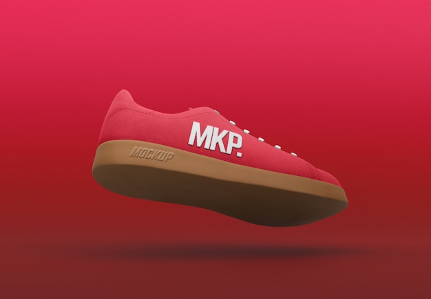 Bunte turnschuhe mock-up-design