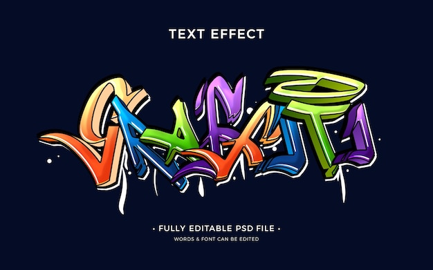 Bunter Graffiti-Texteffekt