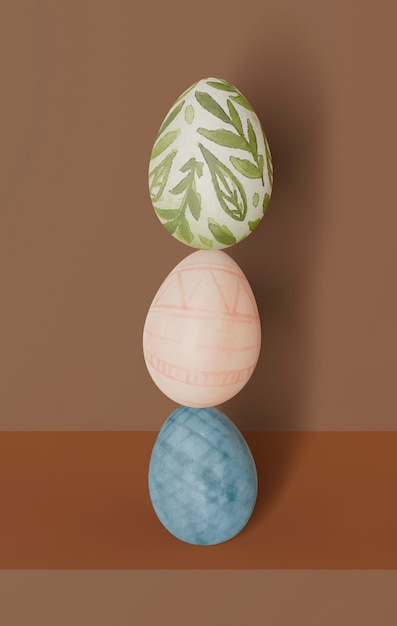 PSD buntes ostern-konzeptmodell