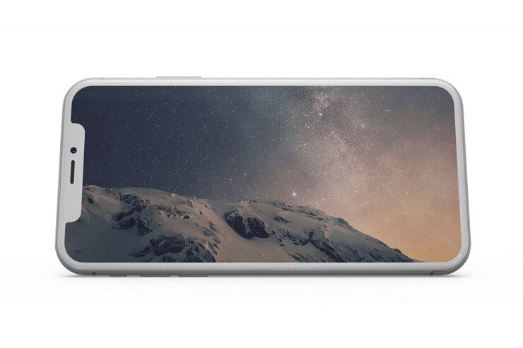 PSD buntes smarphone-modell