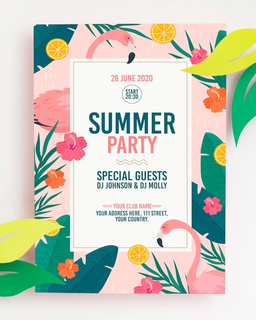 Buntes Sommerkonzeptmodell