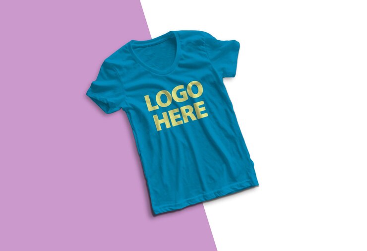 Buntes T-Shirt Modellentwurf lokalisiert