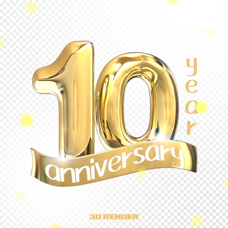 Buon anniversario numero 3D oro