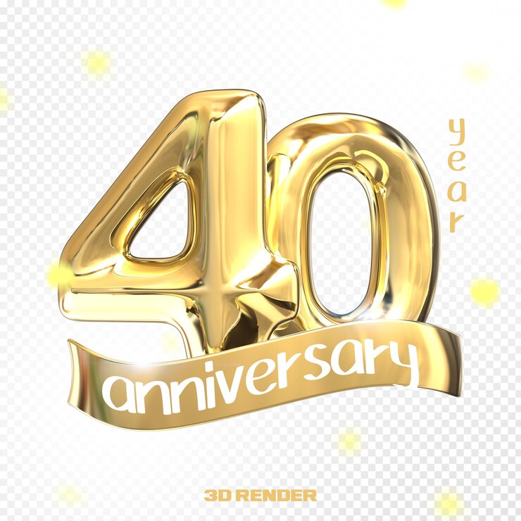 Buon anniversario numero 3D oro