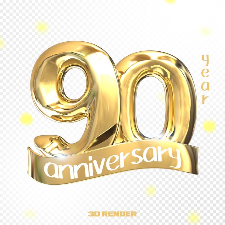 Buon anniversario numero 3D oro