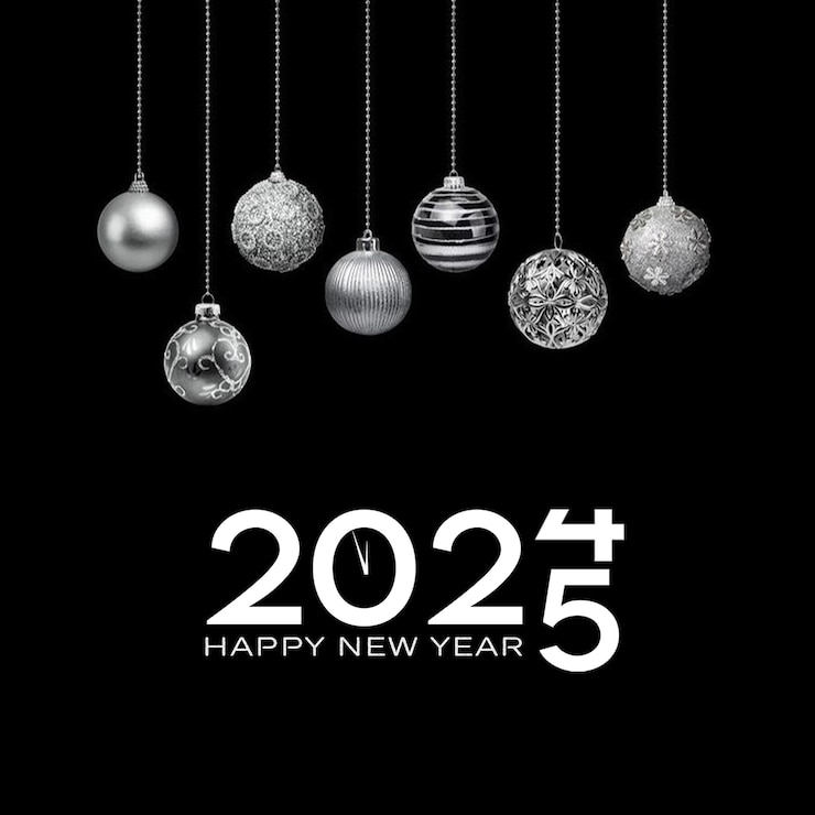 PSD buon anno 2025 celebrazione post sui social media o modello di banner