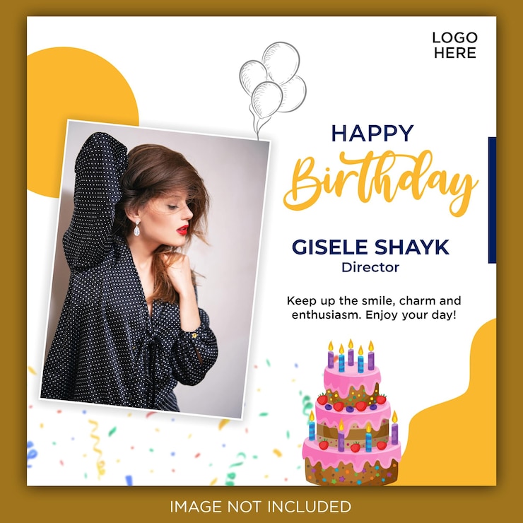 PSD buon compleanno instagram post design