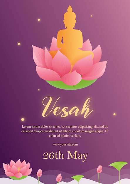 Buon giorno del Buddha del Vesak Day
