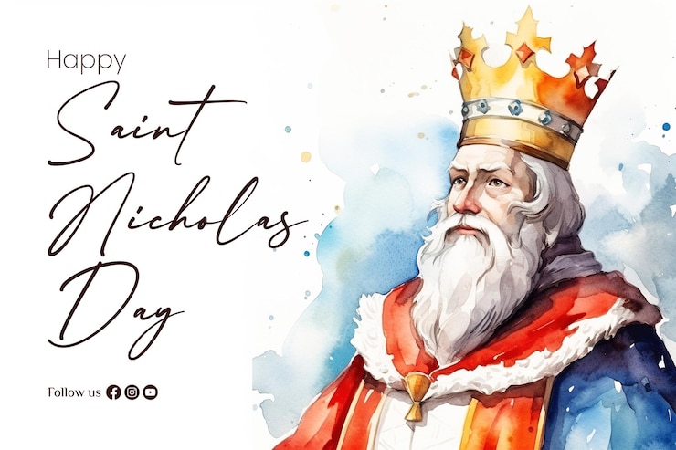 PSD buon giorno di san nicola sfondo e striscione