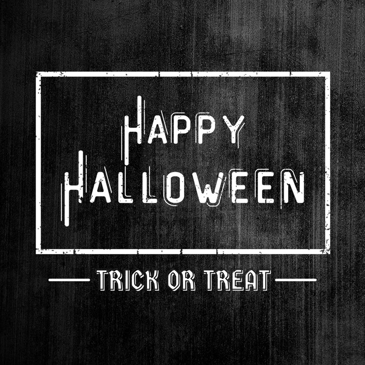 Buon Halloween Un semplice post sui social media di Happy Halloween
