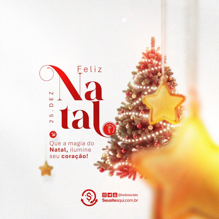 PSD buon natale 25 dicembre social media editable psd