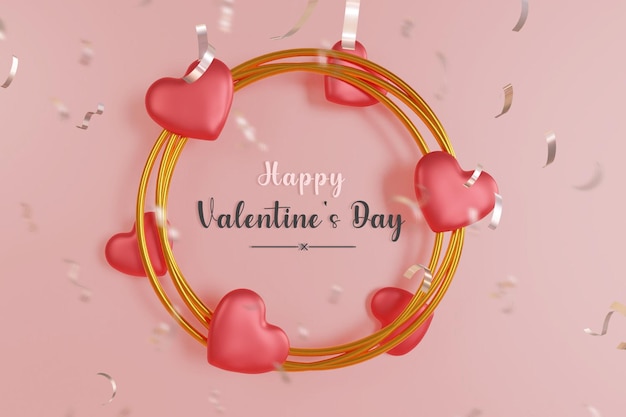 Buon San Valentino banner modello regalo post