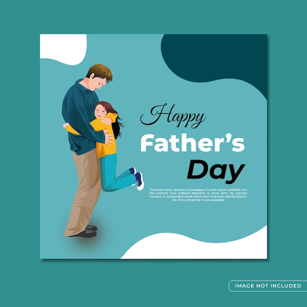 Buona festa del papà con lo schizzo disegnato a mano del cuore di papà e bambino