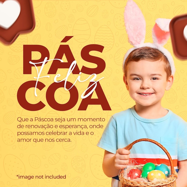 Buona Pasqua al modello dei social media