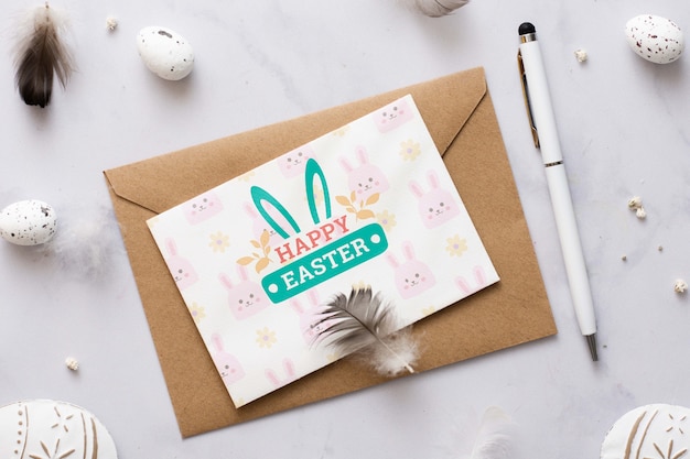 Buona pasqua card mock-up