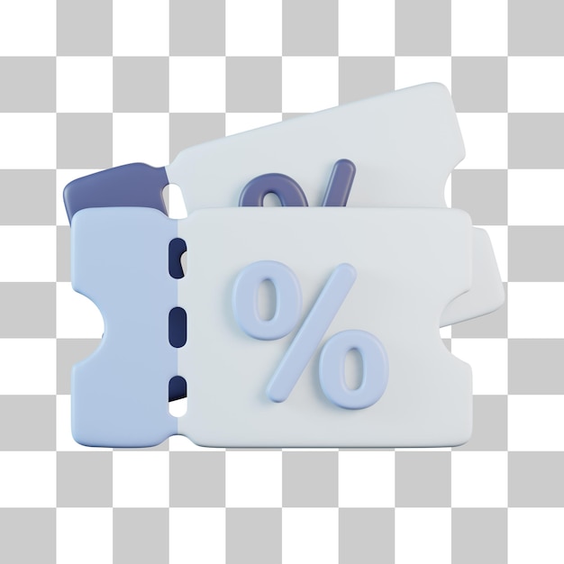Buono sconto icona 3D