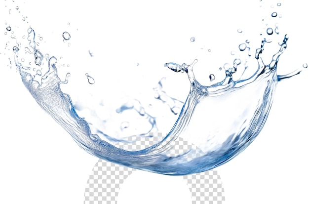 una burbuja de agua que tiene gotas de agua en ella